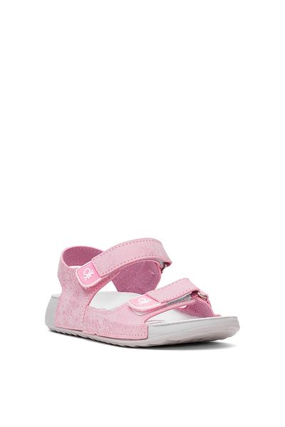 Benetton Bn-1419 Filet Girl's Flat Sandals Pink