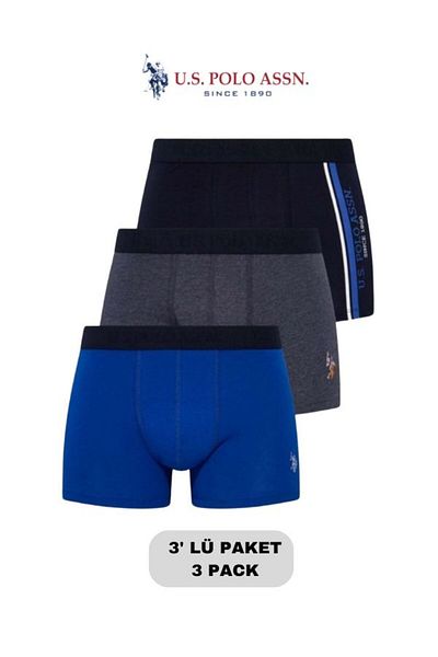 U.S. Polo Assn. Male, Licensed, Uspa, 3 Boxer Set (Boxed)