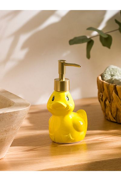 LC Waikiki New Collection Ceramic Liquid Soap Dispenser with Duck Figure City