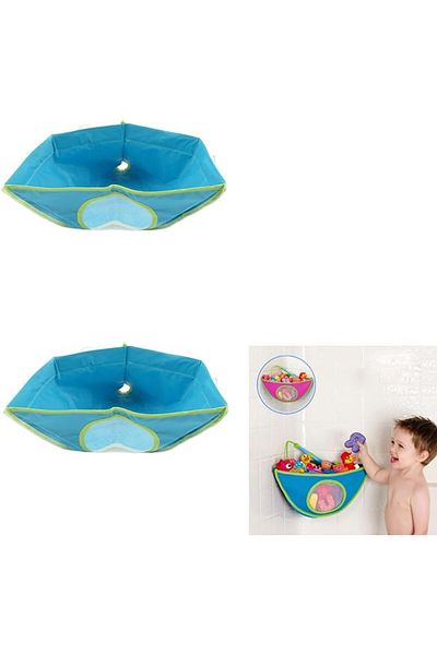 jinminamz Jinminamz toy organizer, textile, blue, 21x21 cm
