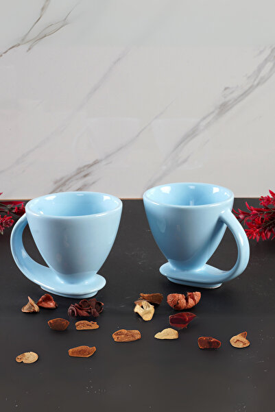 MİNOLE HOME 2-Person Self-Base Mug Set