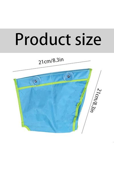 jinminamz Jinminamz toy organizer, textile, blue, 21x21 cm