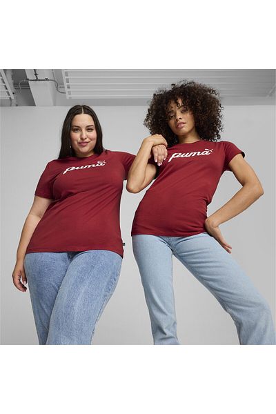 Puma Tricou cu script pentru femei Essentials