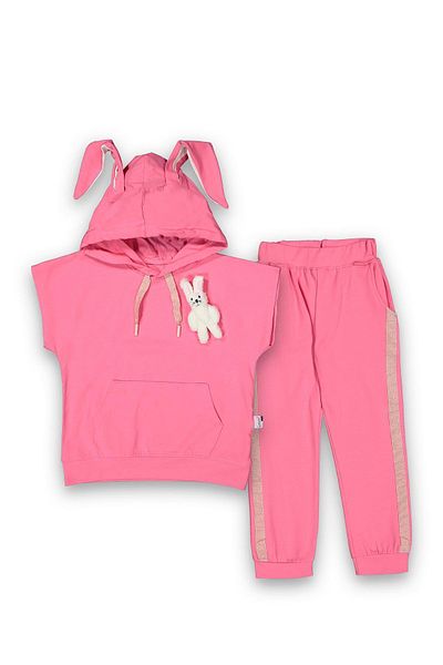 Lmn Girl's Summer Suit with Toy Detail