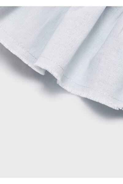 MANGO Kids Ασύμμετρη μπλούζα με βολάν