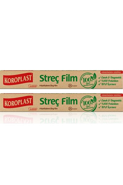Koroplast Natural Stretch Film 25 Mt X 2 Packs