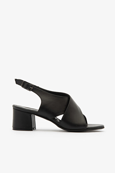 SAYL Pantofi cu toc de damă din piele naturală neagră Pantofi clasici cu toc ...