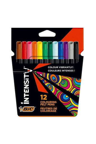 Bic Markere 12 Culori 2mm Intensitate Bic