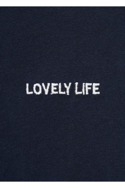 MANGO Kids T-Shirt with a Message on the Shoulder with a Pleat