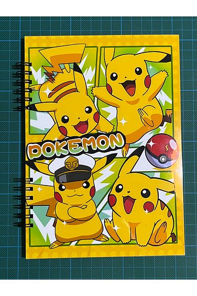 Cuppy Box 50 Sheets Pikaçu Notebook Equipped with Matte Sticker
