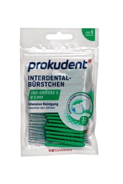 ROSSMANN Prokudent Yeşil Arayüz Fırçası 0,8 Mm - 32 Adet
