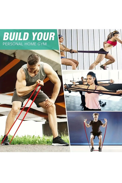 Jet 29KG Hard Power Band - Bandă de fitness pentru dezvoltarea mușchilor, neagră