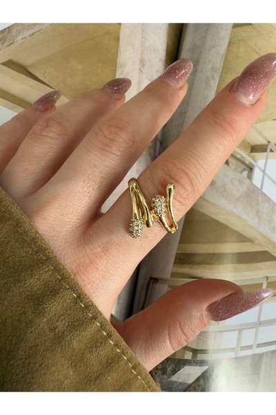 Pinery Jewels سلسلة VIP - خاتم نسائي من حجر الزركون المتدلي مع إمكانية التعديل من الأسفل