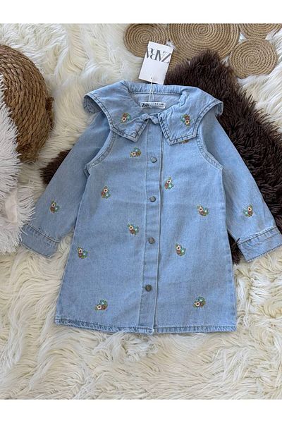bebitomkids Girl 2-7 Years Embroidered Dress