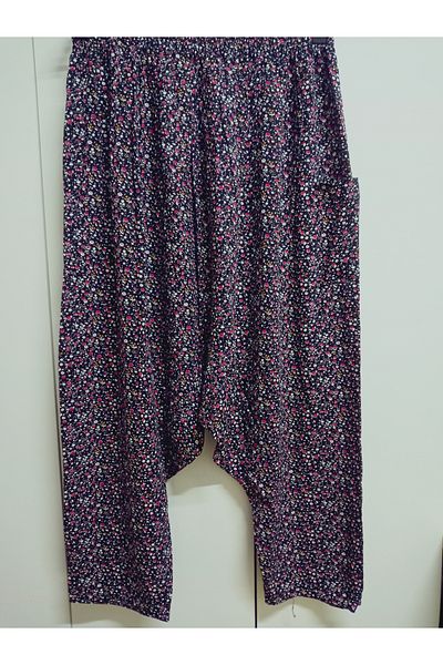 hoaryage Viscose Print Fabric Floral Print Baggy with Pockets 100% Cotton