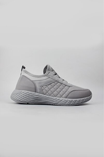 Tuğba Ortopedi 7060 حذاء رياضي نسائي مريح ومطاط باللون الرمادي