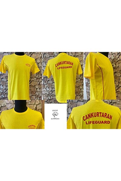 MARTEN Cankurtaran Özel Logolu Sıfır Yaka Nefes Alan Pamuklu Kumaş Tişört (CNK-Ü 10001)