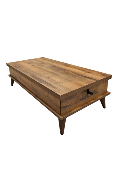 Ege Mobilya Akıllı Sehpa Büyük  Yemek Masası Ceviz Rengi Orta Sehpa