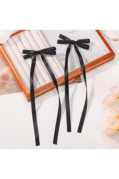 Fiyonks Atölye مشبك شعر من الساتان بإبزيم مشبك من قطعتين مشبك شعر نسائي