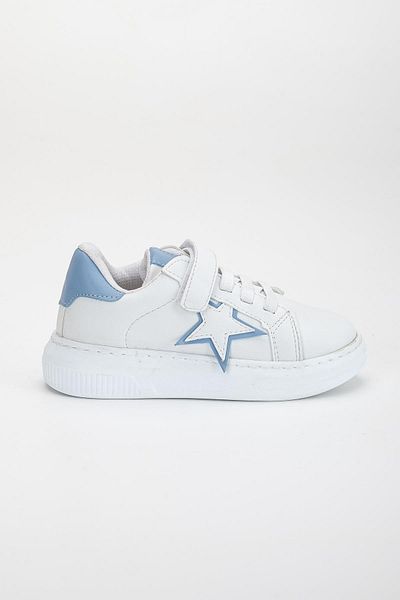 Dilimler Ayakkabı Boy's Sports Shoes Blue Velcro Star Model Stitched Sole