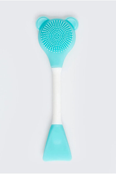 Vitastyle Silikon Yüz Temizleme Fırçası Ve Maske Uygulama Spatulası Turkuaz