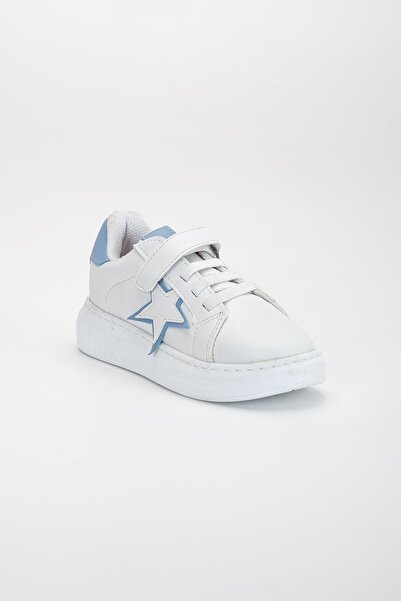 Dilimler Ayakkabı Boy's Sports Shoes Blue Velcro Star Model Stitched Sole