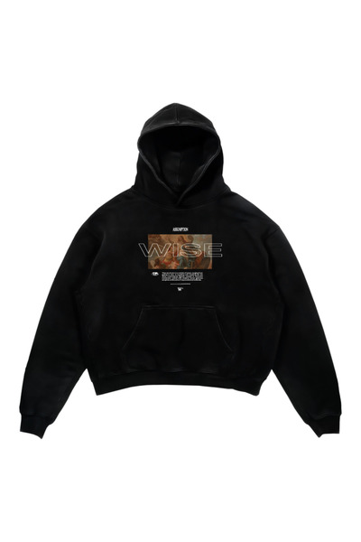 ASSUMPTION 2.0 OVERSIZED BLACK HOODIE