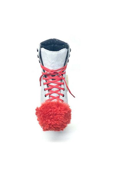 Rollerstuff Fluff Stuff Pom Pom Toe Caps - Red [set/2] L (9+)