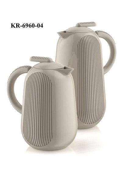 Kroos Cross Thermos for Tea and Coffee with a Capacity of 1 Liter and 0.5 Liter, Available in Various Colors