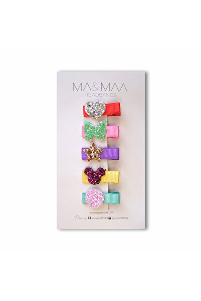 MA&MAA Bestie 5 Parça Mini Klips Çocuk Bebek Toka Seti