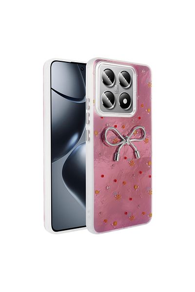 HTstore Xiaomi Compatible 14t Pro Case Zore Ponti Silicone Cover with Camera Protection Figure