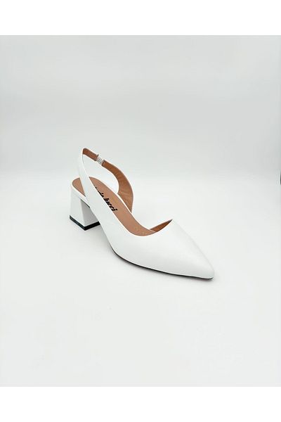 Mariolucci Women's High Heel Shoes White Leather