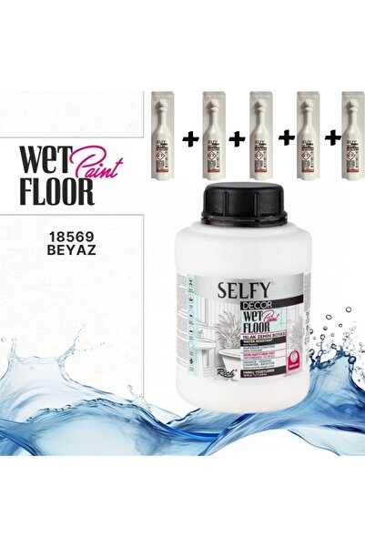 Rich SELFY DECOR ISLAK ZEMİN BOYASI 1250 CC BEYAZ  +5 ADET KATALİZÖR