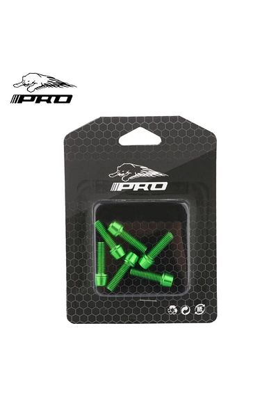 Choice M5-Green 6PCS Bicycle Stem Screw Stainless Steel M5x18 Mountain Road Bike MTB Handlebar Fixing Bicyc