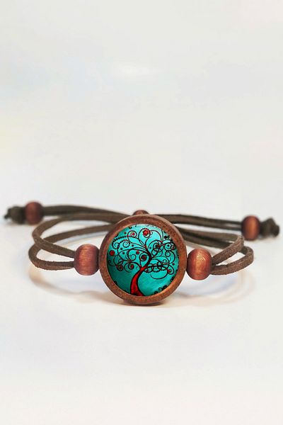 Tahtakolik Tree of Life Wooden Bracelet