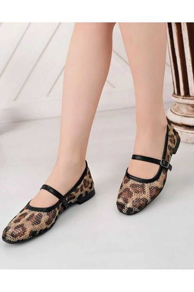 DADWOLF Leopard Mesh Elegant Zilnic Confort Tendință Confortabil Meri Ceyn Balerini