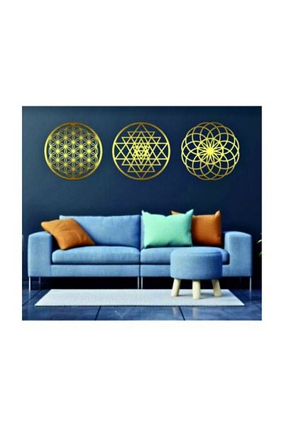 Numa Concept Decoratiuni Perete Plexi Aur 30x30 cm Mai mult de 3 Tablouri