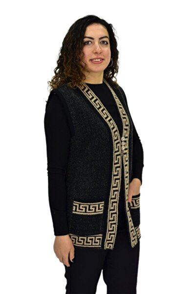 BAGLAN Жіночий трикотажний жилет з кишенями BGL-ST04134