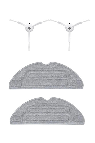 ROPALDE Set de piese de schimb cu perie laterală albă, compatibil cu aspirato...