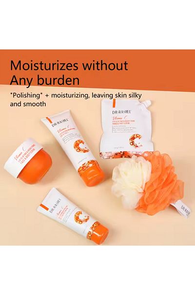 RASHEL Dr. Rashel Vitamin C Nourishing Exfoliating Body Scrub Set, 4 Pieces