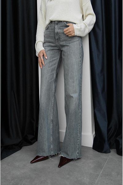 Havoş Σκούρο γκρι Washed Straight Jean