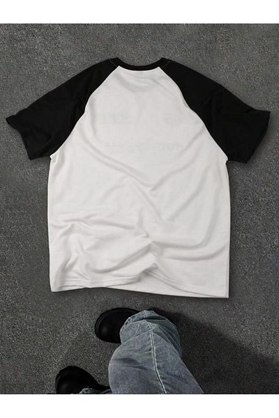 viperkombin Ανδρικό μπλουζάκι Oversize Raglan Sleeve με κομμάτια