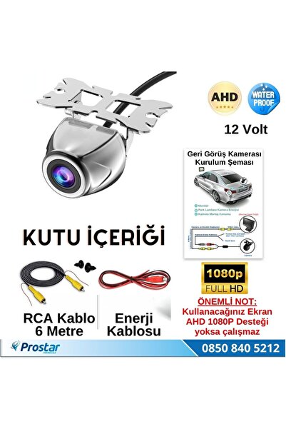 Navistar Ahd 1080P Sony 2G5P Balıkgözü 175 Derece Geniş Açılı Araç Geri Görüş Kamerası