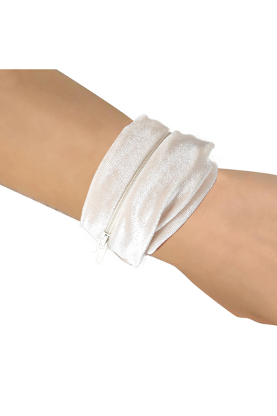 X-Perk محفظة رياضية بجيب مطاطي وأساور معصم ومحفظة بسحاب وسلسلة مفاتيح مطاطية ...