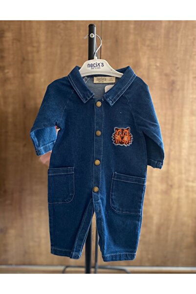 Baby Erkek Bebek Kot Tulum, Bebek Bayramlik Kot Tulum, Laci̇vert Bebek Tulum,...