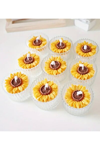 hobitoptancisi Papatya Şekerlik Kokulu Mum Mika Kapaklı