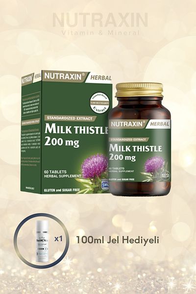 Nutraxin Milk Thistle 200 Mg Aliment 60 Tablets & Facial Cleansing Gel 100ml