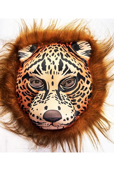 Ethab Ticaret Brown Haired Mane Lion Mask Eva Mega Plush No 37 (4457)
