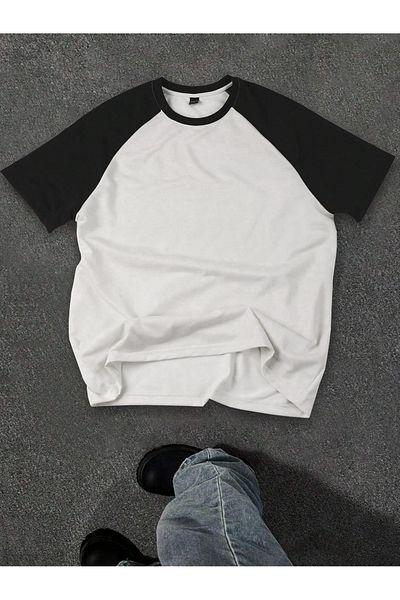viperkombin Ανδρικό μπλουζάκι Oversize Raglan Sleeve με κομμάτια