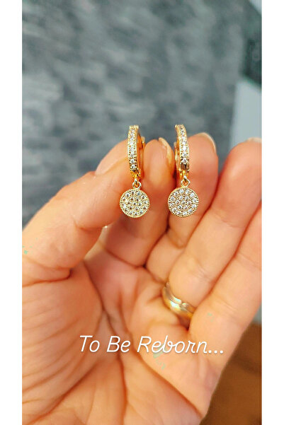 To Be Reborn JEVELRY ACCESSORY SELDA AÇIKEL Çelik Çocuk Küpesi Mini Daire Zir...